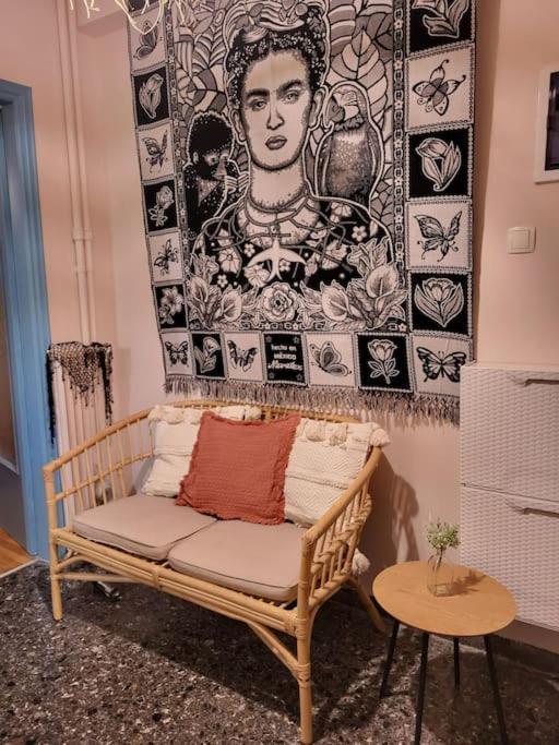 Viva La Frida Boho Apartment In Central Atény Exteriér fotografie
